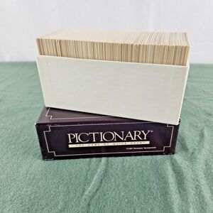Pictionary Second Edition Card Set Box No 133 OPEN BOX 1987 2nd VTG